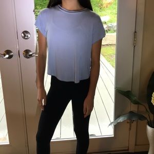 NWOT Brandy Melville Soft and Stretchy Blue Shirt